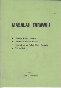 Masalah Tarawih